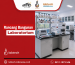 promosi rancang bangunan laboratorium modern dengan peralatan canggih.